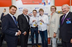 Stiftung Jugend forscht e.V.: Bundespräsident Steinmeier ehrt die Jugend forscht Bundessieger 2019 (FOTO)