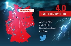 Feuerwehr Hamburg: FW-HH: Tag des europäischen Notrufs am 11.2. - Twittergewitter der deutschen Berufsfeuerwehren