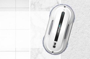 PEARL GmbH: Fensterputzen leicht gemacht, automatisch, sauber und sicher: Sichler Haushaltsgeräte HOBOT-300 Fensterputz-Roboter PR-090 mit Dual Wischer und Fernbedienung