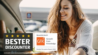 Unternehmensgruppe ALDI SÜD: GfK Retailer Perception Report: ALDI SÜD ist bester Discounter