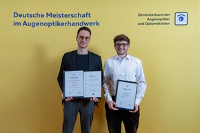 Fin Ronan Poll aus Mecklenburg-Vorpommern ist Deutschlands bester Nachwuchs-Augenoptiker 2025