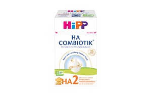 HiPP GmbH & Co. Vertriebs KG: Die neueste Generation HA Nahrung: HiPP HA COMBIOTIK®