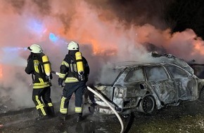 Freiwillige Feuerwehr Samtgemeinde Fredenbeck: FFW Fredenbeck: Scheune brennt komplett nieder / Ausbreitung auf Wohnhaus kann verhindert werden
