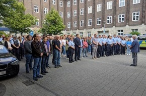 Polizei Bochum: POL-BO: Für Rouven - Gemeinsame Schweigeminute des Polizeipräsidiums Bochum für unseren im Dienst getöteten Kollegen