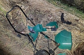 Polizeiinspektion Aurich/Wittmund: POL-AUR: Hage - Einbr&uuml;che / Krummh&ouml;rn - Sachbesch&auml;digung / Ihlow - Gegen Baum geprallt / Rechtsupweg - Gartenger&auml;t verloren und Unfall verursacht (mit Foto)