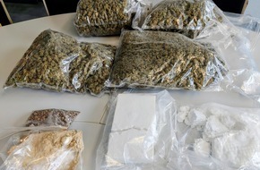 Polizeipr&auml;sidium Krefeld: POL-KR: Polizei stellt Drogen im Wert von einer Viertelmillion Euro sicher - zwei M&auml;nner in U-Haft | Gemeinsame Pressemitteilung von Polizei und Staatsanwaltschaft Krefeld