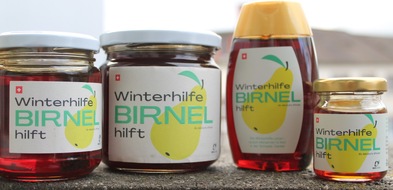 Winterhilfe Schweiz / Secours suisse d'hiver / Soccorso svizzero d'inverno: Winterhilfe-BIRNEL hilft: gut für Mensch und Natur. Neuer Onlineshop und neuer Auftritt für das Traditionsprodukt.