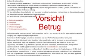 Polizei Korbach: POL-KB: Landkreis Waldeck-Frankenberg - Vorsicht Betrug: Polizei warnt vor gefälschten Mails im Namen der Bundespolizei