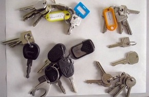 Kreispolizeibehörde Euskirchen: POL-EU: Diebesgut: Polizei sucht Besitzer von gestohlenen Schlüsseln
