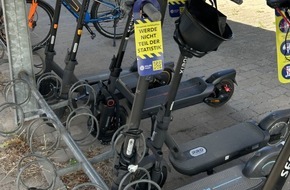Polizeipr&auml;sidium S&uuml;dosthessen: POL-OF: Mit dem E-Scooter ans Ziel: Aber sicher! - Pr&auml;ventionsaktion an Schule; Polizei sucht Zeugen nach Diebstahl von Grabsteinkreuz; und mehr