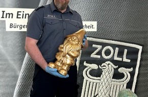 Hauptzollamt K&ouml;ln: HZA-K: K&ouml;lner ZOLL findet rund 58 Kilogramm Partydrogen in goldenen Gartenzwergen und bei Schmuggler in Taxi / Ketamin mit einem Stra&szlig;enverkaufswert von mehr als 2,3 Millionen Euro