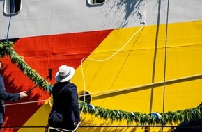 Bundespolizeipräsidium: BPOLP Potsdam: Bundespolizeischiff "NEUSTADT" am Warnemünder Cruise Center feierlich in Dienst gestellt