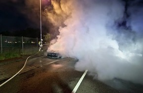 Freiwillige Feuerwehr Celle: FW Celle: Fahrzeugbrand in Altencelle