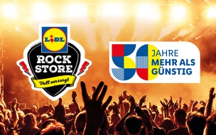 Lidl: "Voll versorgt" mit den Lidl-Festivalfilialen bei Rock am Ring und Rock im Park feiern / Mehr als Festival: Zum 50. Unternehmensjubiläum gibt Lidl in Deutschland mit zahlreichen Aktionen den Ton an