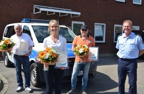 Bundespolizeiinspektion Bad Bentheim: BPOL-BadBentheim: Bundespolizei zeichnet couragiertes Handeln aus