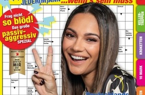 ProSieben: "Wer stiehlt mir die Show?" strahlt mit hervorragenden 20,1 Prozent Marktanteil am Dienstag, Nilam Farooq gewinnt das Staffel-Finale und ihr eigenes Rätselheft