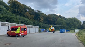 Feuerwehr Herdecke: FW-EN: Feuerwehr sichert Landung von einem Rettungshubscharuber - Unfall auf Seeweg