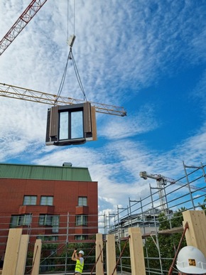 Innovatives Bauprojekt „New7“ in Mannheim: Holz-Hybrid-Bauweise setzt neue Maßstäbe