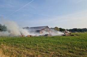 Feuerwehr Bocholt: FW Bocholt: Feuer auf Bauernhof in Biemenhorst