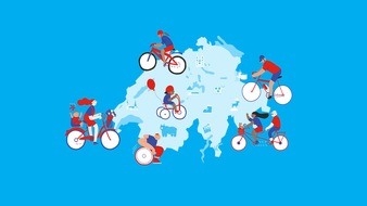 UNICEF Schweiz und Liechtenstein: CYCLING FOR CHILDREN: UNICEF-Fahrrad-Aktion während 75 Tagen