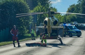 Freiwillige Feuerwehr Breckerfeld: FW-EN: Datum: 01.05.2025/ Uhrzeit: 16:24 Uhr/ Dauer: ca. 80 Minuten/ Einsatzstelle: Dahlerbrücker Str. Ecke Loher Str./ Einheiten: LÖschzug Breckerfeld/ Polizei/ RTW/ NEF / RTH/