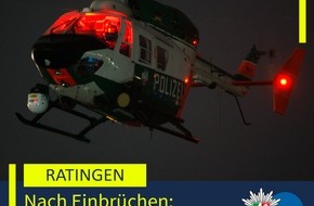 Polizei Mettmann: POL-ME: Hubschrauber im Einsatz nach Einbruchserie in Hösel: Polizei fasst einen Verdächtigen - 2511053