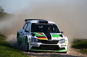 Skoda Auto Deutschland GmbH: Rallye Sachsen: SKODA Piloten Fabian Kreim/Frank Christian wollen den zweiten Saisonsieg (FOTO)