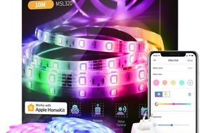 Meross: Smarter LED-Streifen von Meross mit 10 Meter Länge jetzt für unter 30 Euro frei Haus / Sprachsteuerung des LED-Stripes via Apple Homekit, Amazon Alexa & Google Home möglich