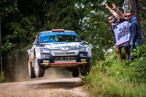 Rallye Estland: ŠKODA FABIA Rally2 evo-Fahrer Andreas Mikkelsen feiert erneut den WRC2-Sieg