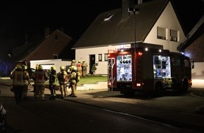 Freiwillige Feuerwehr Gangelt: FW Gangelt: Kellerbrand in Einfamilienhaus