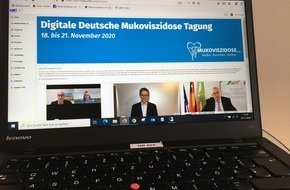 Mukoviszidose e.V.: Pressemitteilung: Auch digital ein Erfolg: interdisziplinäre Fachtagung zu Forschungs- und Therapieansätzen in der Mukoviszidose-Behandlung