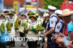 Polizeiinspektion Lauterecken: POL-PILEK: Gemeinsam sicher - Fastnacht 2026