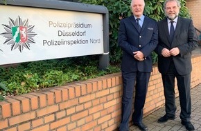 Polizei Düsseldorf: POL-D: Foto zum heutigen Termin - Polizeipräsident Wesseler stellt den neuen Leiter der Polizeiinspektion Nord vor