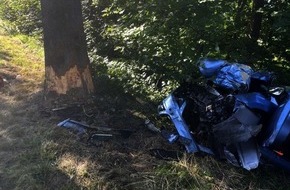 Polizeiinspektion Stade: POL-STD: 63-jähriger Autofahrer bei Unfall in der Gemarkung Freiburg tödlich verletzt