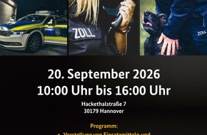 Hauptzollamt Hannover: HZA-H: Tag der offenen T&uuml;r - "Wir sind der Zoll in Hannover"