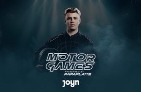 Joyn: Schneller die Streamer nie flitzten: Joyn und Papaplatte laden am Sonntag live zu den ersten "Motor Games - presented by Papaplatte"