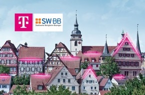 Deutsche Telekom AG: Die Kooperation Telekom mit den Stadtwerken Bietigheim-Bissingen begrüßt ersten Glasfaserkunden