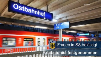 Bundespolizeidirektion München: Bundespolizeidirektion München: Exhibitionistische Handlungen in der S-Bahn - 
Reisender entblößt sich vor zwei Frauen