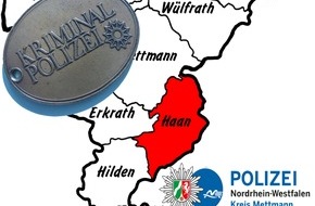 Polizei Mettmann: POL-ME: Fahrzeugkomplettdiebstahl am Alten Walzwerk - Haan - 2001156
