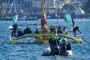 Segelfestival zum Start der Transatlantik-Regatta Route du Rhum in Saint-Malo