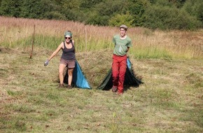 Bergwaldprojekt e.V.: Jung und Alt im Einsatz für mehr Artenvielfalt: Über 40 Freiwillige mit dem Bergwaldprojekt e.V. im  UNESCO-Biosphärenreservat Rhön