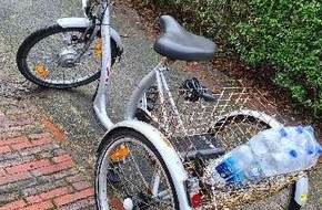 Polizeiinspektion Wilhelmshaven/Friesland: POL-WHV: Diebstahl in der Holtermannstraße - Wer kann Hinweise zu einem Dreirad geben? (Mit Bild)