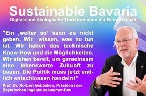 Bayerische Ingenieurekammer-Bau: Ersatzbaustoffverordnung verhindert Recycling von Baustoffen