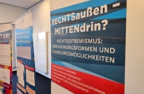 Polizeiinspektion Leer/Emden: POL-LER: Wanderausstellung "RECHTSau&szlig;en - MITTENdrin" startet