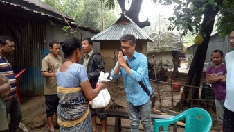 Caritas international: Caritas international stellt 100.000 Euro für die Flutopfer in Indien und Bangladesch bereit