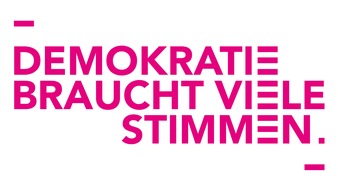 ZDF: "Demokratie braucht viele Stimmen": Journalistische Medien starten gemeinsame bundesweite Aktion zur Bedeutung professioneller Berichterstattung