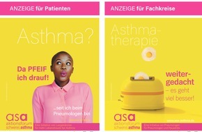 Bundesverband der Pneumologen, Schlaf- und Beatmungsmediziner (BdP): Der Bundesverband der Pneumologen, Schlaf- und Beatmungsmediziner e.V. (BdP) setzt mit seiner größten Kampagne asa - aktionsforum schweres Asthma Zeichen mit Anzeigen, die ...