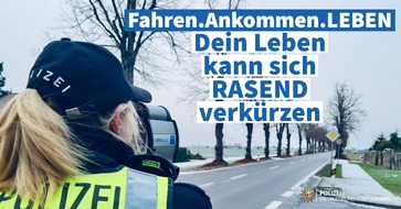 Polizeipräsidium Neubrandenburg: POL-NB: "Fahren.Ankommen.LEBEN!" - Start der Verkehrskontrollen mit Schwerpunkt Geschwindigkeit