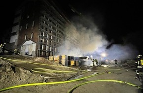 Feuerwehr Wetter (Ruhr): FW-EN: Feuer auf Baustelle in der Hegestraße