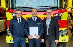 Feuerwehr Ratingen: FW Ratingen: Markus Feier zum Branddirektor bef&ouml;rdert